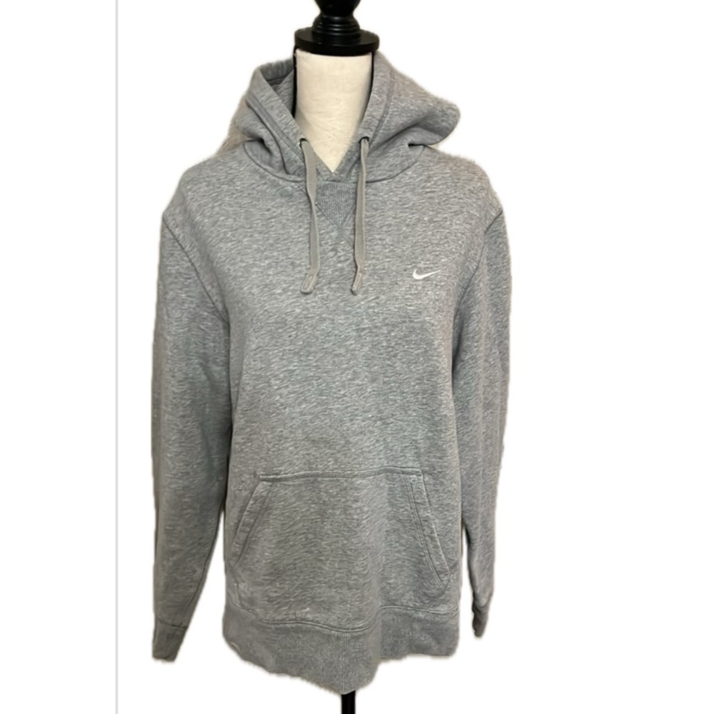 Nike gray logo pullover hoodie Size L